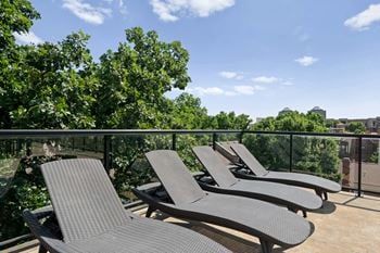 Rooftop lounge seating