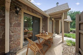 Private balconies and patios*