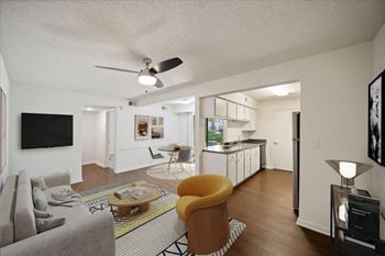 Living room with open floor plan