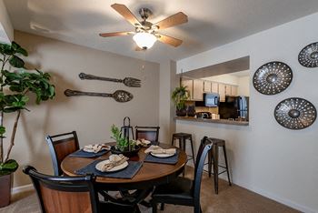 Separate dining area