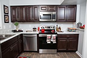Asheville apartment for rent - Kitchen with stainless steel appliances at Haw Creek Mews in Asheville NC