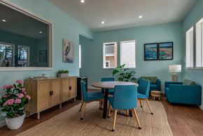 Virginia Beach townhouse for rent - A dining room with a table set for four.