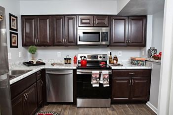 Spacious kitchens