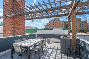 Rooftop deck overlooking thomas circle