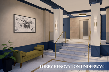 Beautiful new lobby restoration going on now