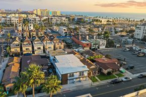 Huntington Beach apartment for rent - an aerial view of the city and the ocean