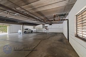 Hawthorne apartment for rent - a parking garage with a car in it