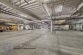 Van Nuys apartment for rent - a large empty parking lot in a building