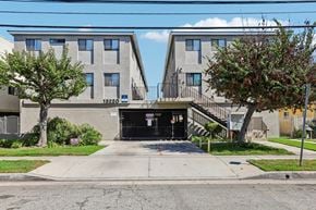 Hawthorne apartment for rent - A building with the number 13220 on it.