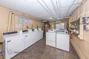 Los Angeles apartment for rent - the laundry room is equipped with four washes and dryers