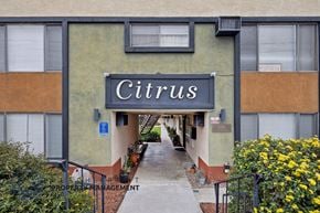 La Habra apartment for rent - The entrance to the Citrus apartment complex.