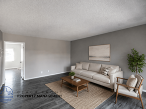 Long Beach apartment for rent - A living room with a couch, chair, and coffee table.