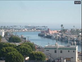 San Pedro apartment for rent - A view of a harbor with boats and buildings.