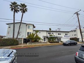 Redondo Beach apartment for rent - A building with the words "Property Management" on the front.