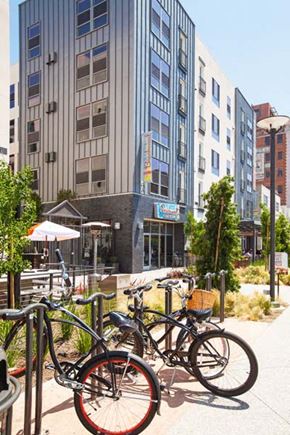 Long Beach apartment for rent - Exterior View of 210 Third Lofts from Promenade
