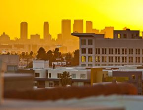 Los Angeles apartment for rent - the city at sunset