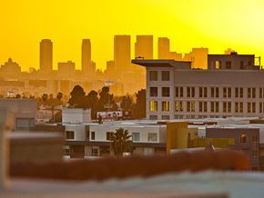 Los Angeles apartment for rent - the city at sunset