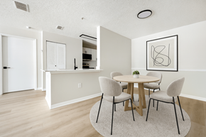 Temple Terrace apartment for rent - A dining room with a table and chairs.