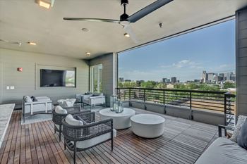 Sky lounge with breathtaking city views
