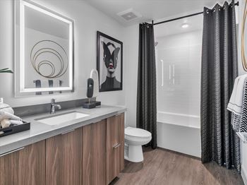 Contemporary designer fixtures in all kitchens & bathrooms