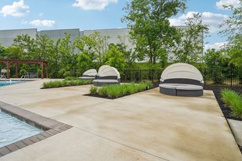 Poolside cabanas