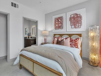 Plush wall-to-wall carpeting in bedrooms & closets