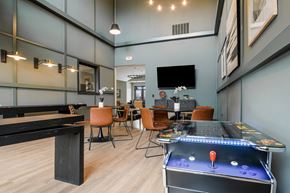 Crystal Lake apartment for rent - A room with a pool table and a TV.