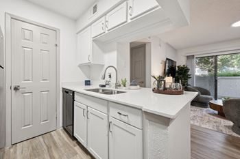 Sparkling white quartz countertops*