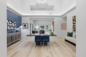 Irving apartment for rent - A dining room with a table set for four.