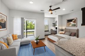 Katy apartment for rent - a living room with two couches and a table
