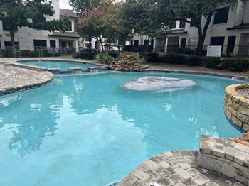 Shimmering swimming pool