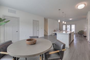 Vinyl plank flooring in living areas