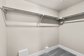 Expansive walk-in closets