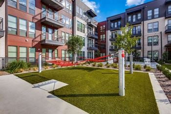 Outdoor social lounge area