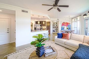 Georgetown apartment for rent - a living room with a couch and a coffee table