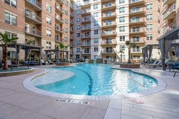 Resort-style saltwater pool and expansive sun deck