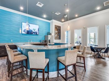 Relaxing clubhouse with gourmet kitchen