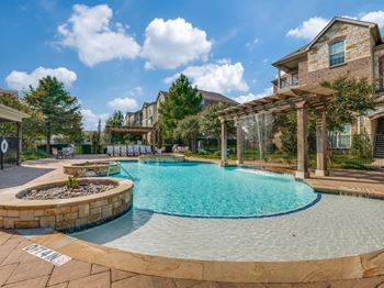 Sparkling resort-style swimming pool