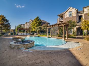Sparkling resort-style swimming pool