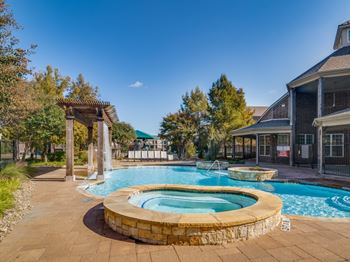 Sparkling resort-style swimming pool