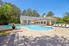 Stockbridge apartment for rent - A house with a pool in front of it.