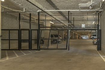 Garage parking with controlled access