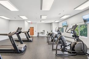 Middleton apartment for rent - A gym with treadmills and elliptical machines.