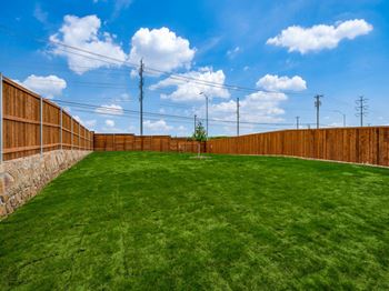 Private backyard