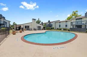 Houston apartment for rent - the preserve at ballantyne commons community swimming pool with apartment buildings