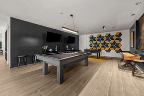 El Paso apartment for rent - a games room with a pool table and a television