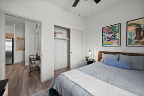 El Paso apartment for rent - a bedroom with a bed and a closet