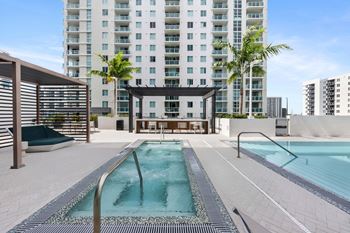 Pool with resort style cabana