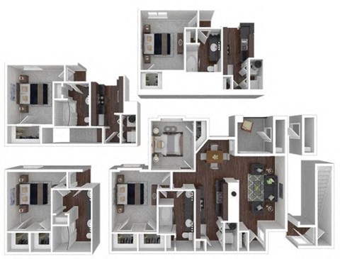 Floor plan for 2 beds, 1 bath, 916 sqft