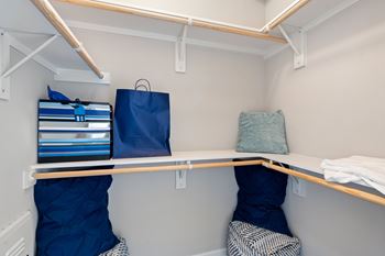Walk-in bedroom closet
